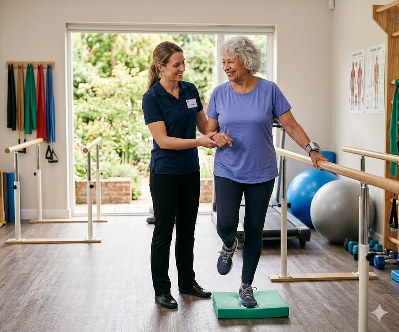 Physical therapy session at The Waters of Middletown